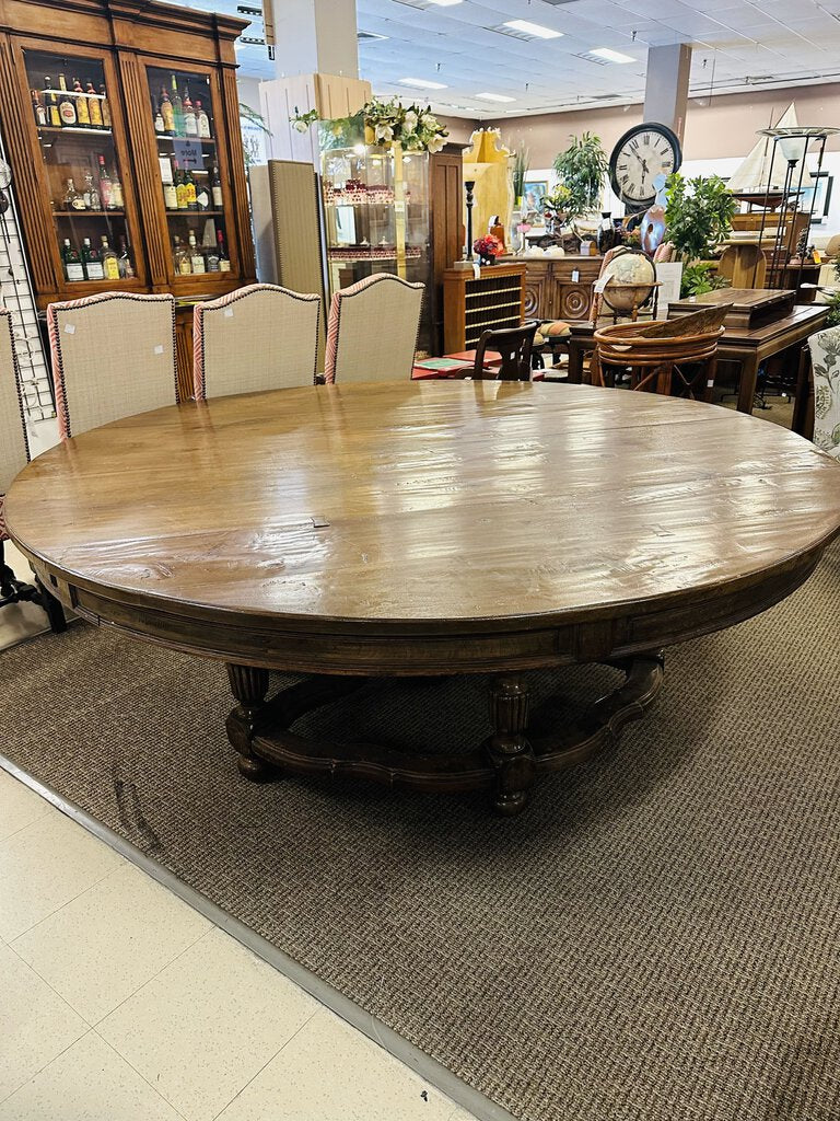 Andre Liardet 7' Walnut Dining Table 2 Leaves O. Chandler Family