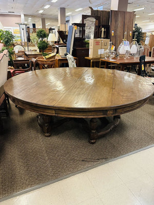 Andre Liardet 7' Walnut Dining Table 2 Leaves O. Chandler Family