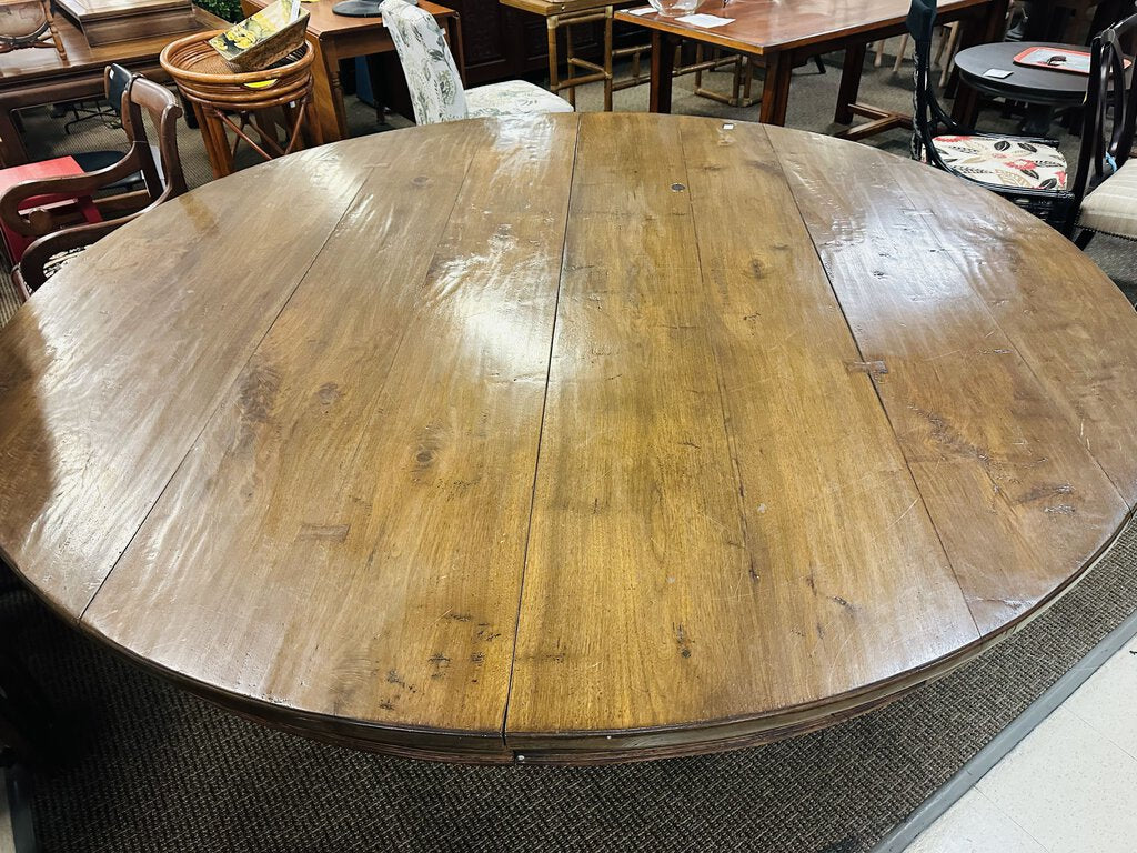 Andre Liardet 7' Walnut Dining Table 2 Leaves O. Chandler Family