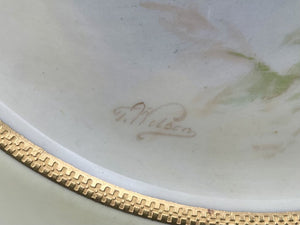 Royal Doulton S. Wilson Gilded Hand Painted Fish Plates (8Pcs)