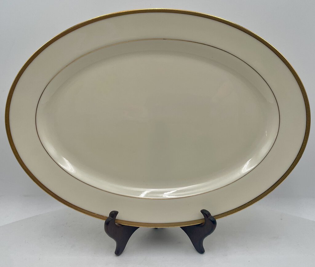 Lenox Tuxedo J-33 Small Oval Serving Plate 14"