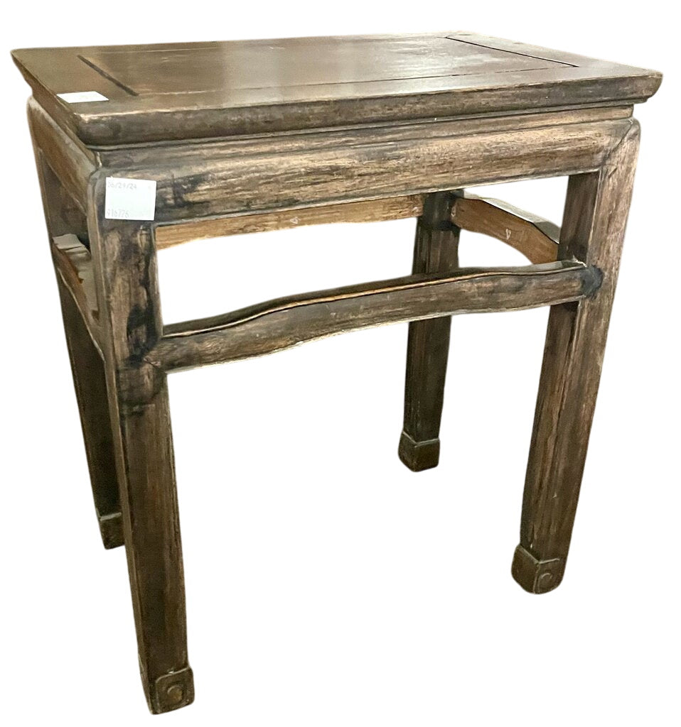 Vintage Asian Style Lacquered Mahogany Side Table by Miss Daisy's Consignment & Auction House