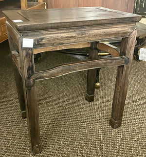 Vintage Asian Style Lacquered Mahogany Side Table