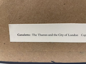 Canaletto The Thames and City of London / Westminster Prints (PAIR)