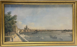 Canaletto The Thames and City of London / Westminster Prints (PAIR)