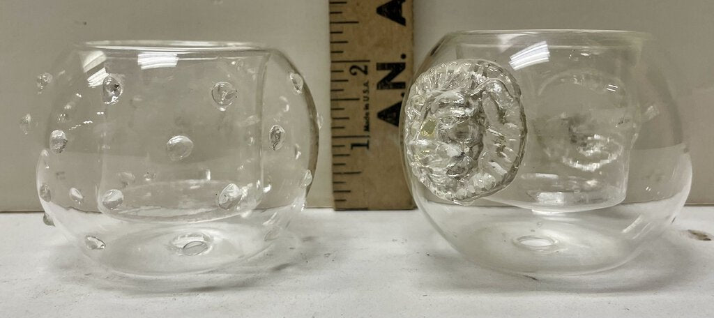 Roost Hand Blown Double Wall Votive Holders (Set of 2)