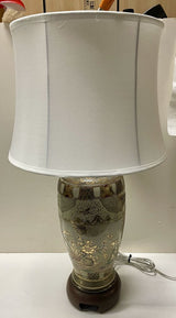 20th C. Japanese Gilded Satsuma Table Lamp