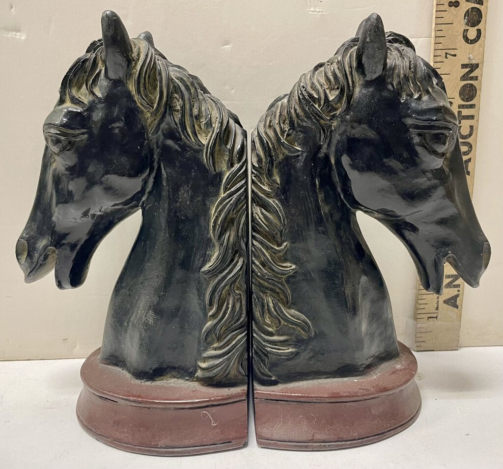 SPI Home Resin Cast Horse Head Bookends (PAIR)
