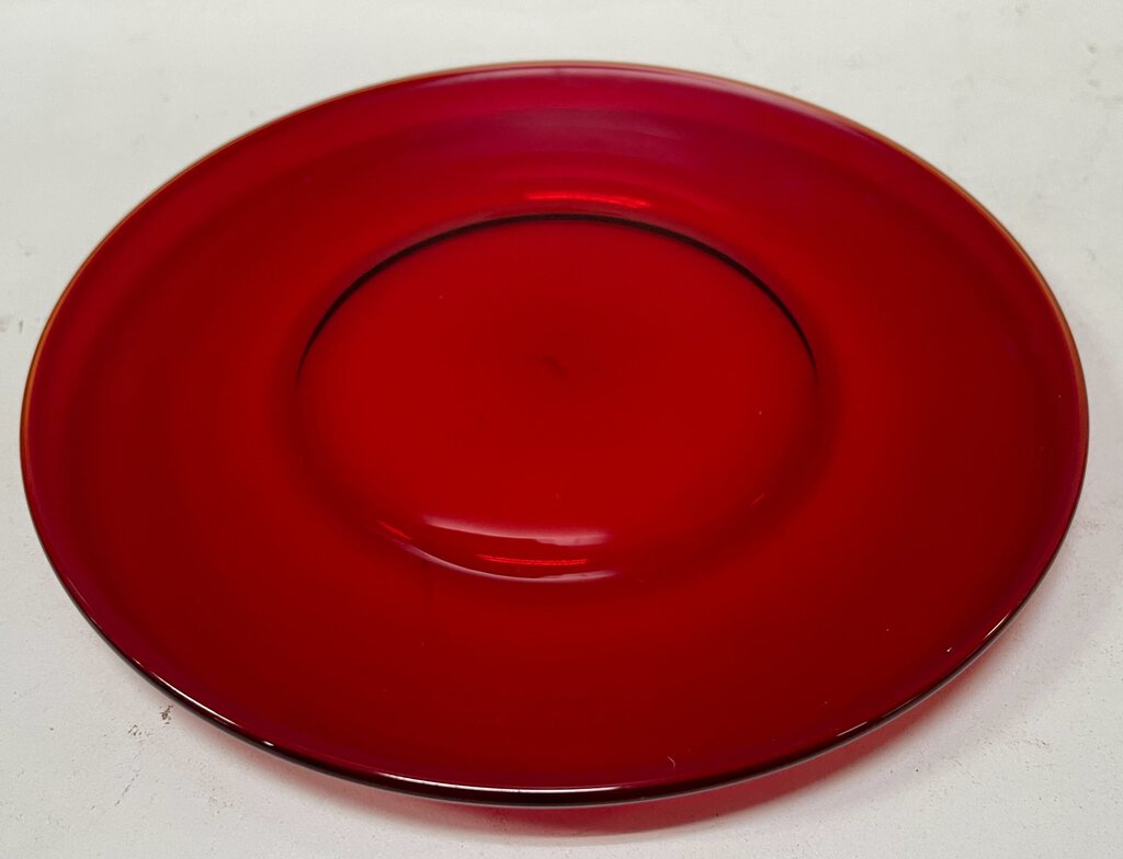 Vintage Anchor Hocking Ruby Red Salad Plates (Set of 11)