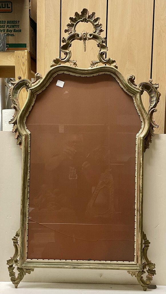 Vintage Rococo Style Ornately Carved Frame (Converted Mirror)