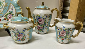 Early 20th C. Albert Pillivuyt and Fils Limoges Coffee Set (18 Pieces)