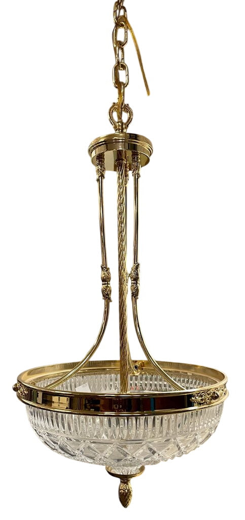 Waterford Beaumont Polished Brass Ceiling Pendant by Miss Daisy's Consignment & Auction House