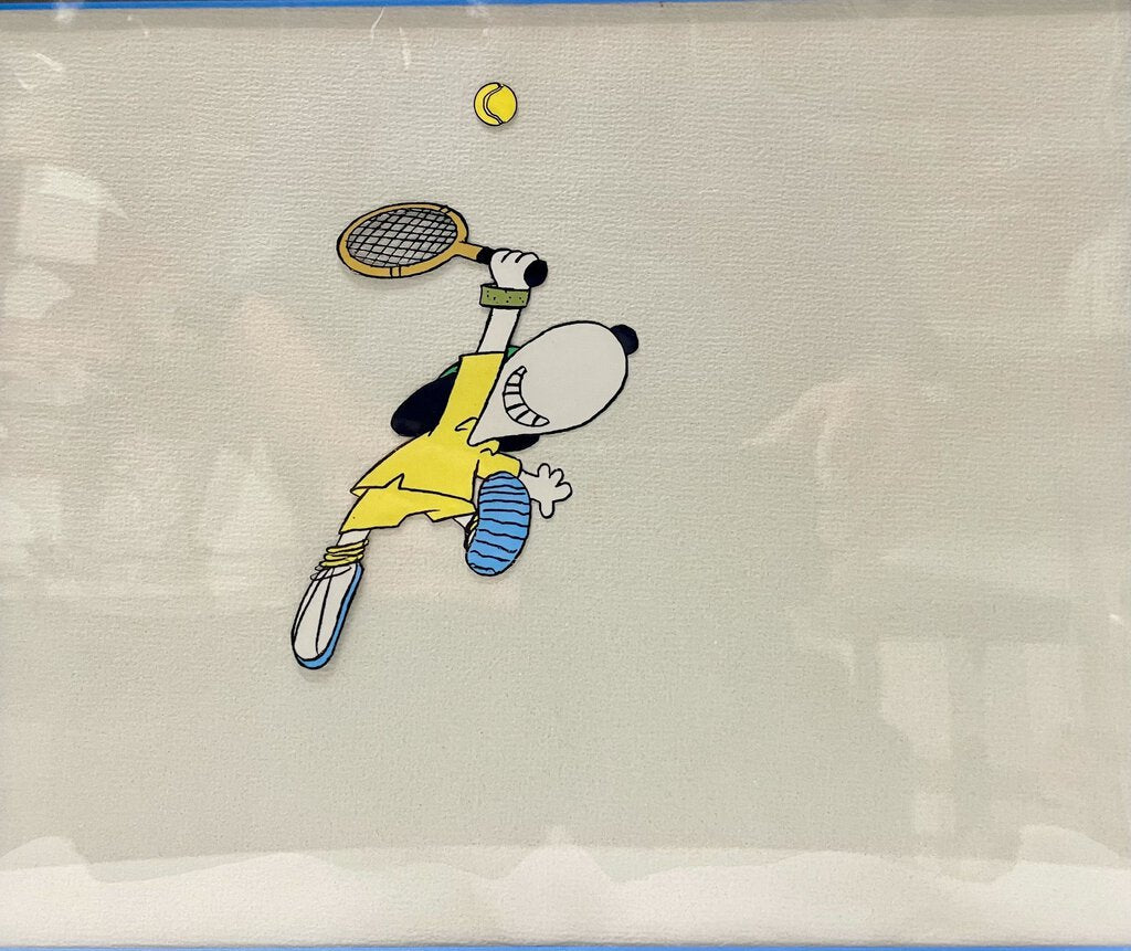 Snoopy Tennis Illustration and Animation Cells