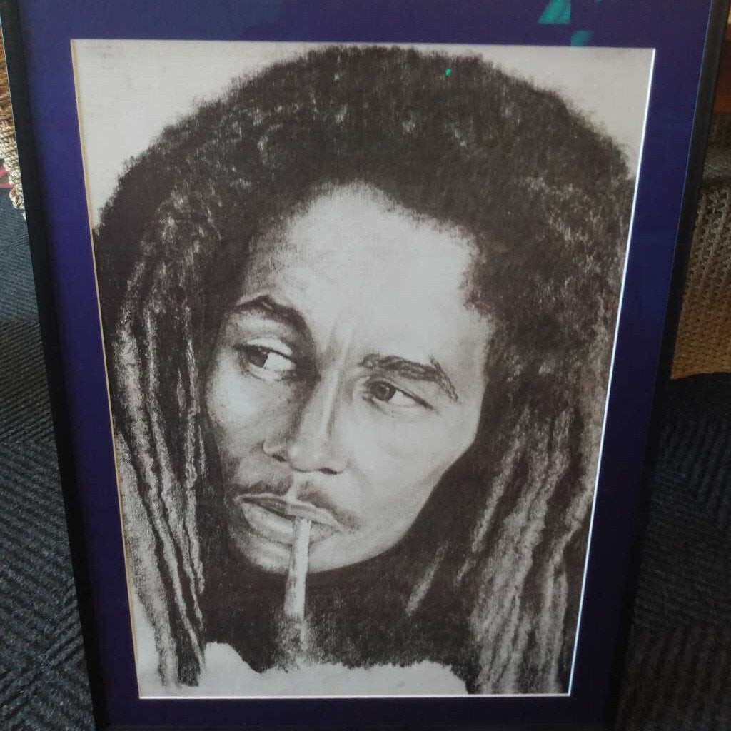 Bob Marley Framed Print 30x24