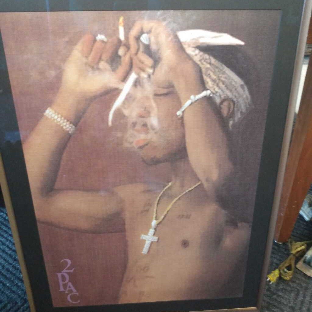 2 Pac Framed Print 30x24