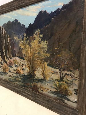 William Darling Desert Landscape Oil on Board 33x27