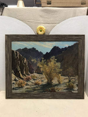 William Darling Desert Landscape Oil on Board 33x27