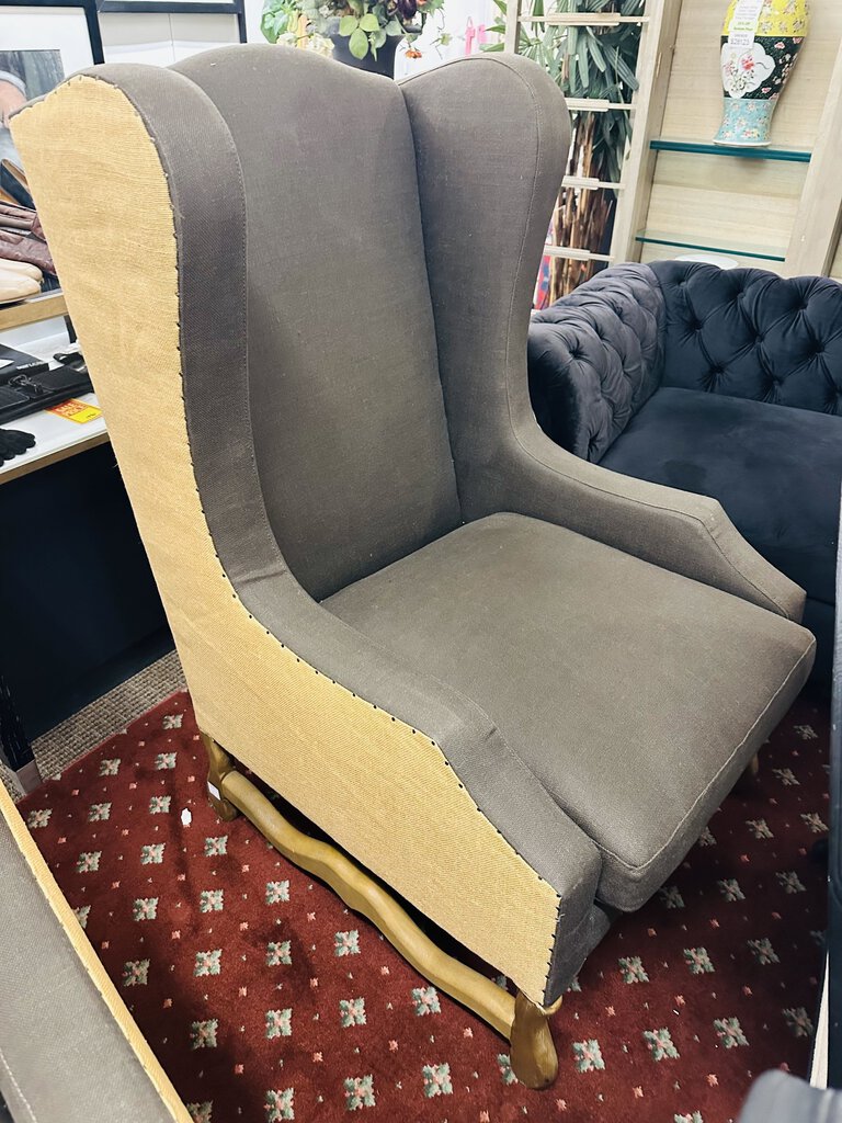 Restoration Hardware Os De Mouton Wingback Chair MSRP $2400