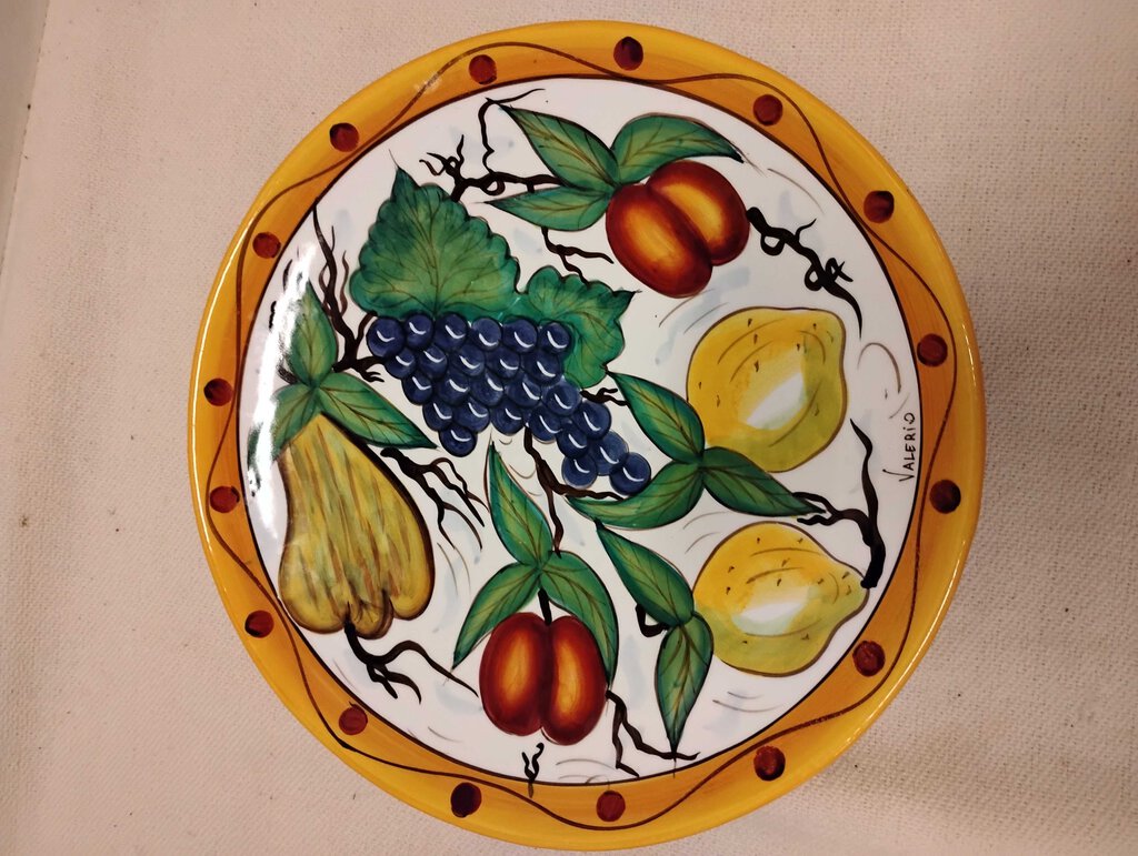 Ganz Bella Casa Trivet Fruit Motif Wall Plate