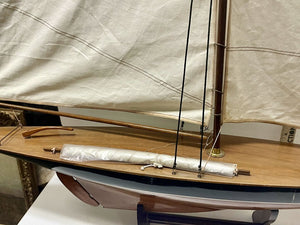 1901 Sail Pond Yacht Model 43" Cup Contender Sailboat by Miss Daisy's Consignment & Auction House