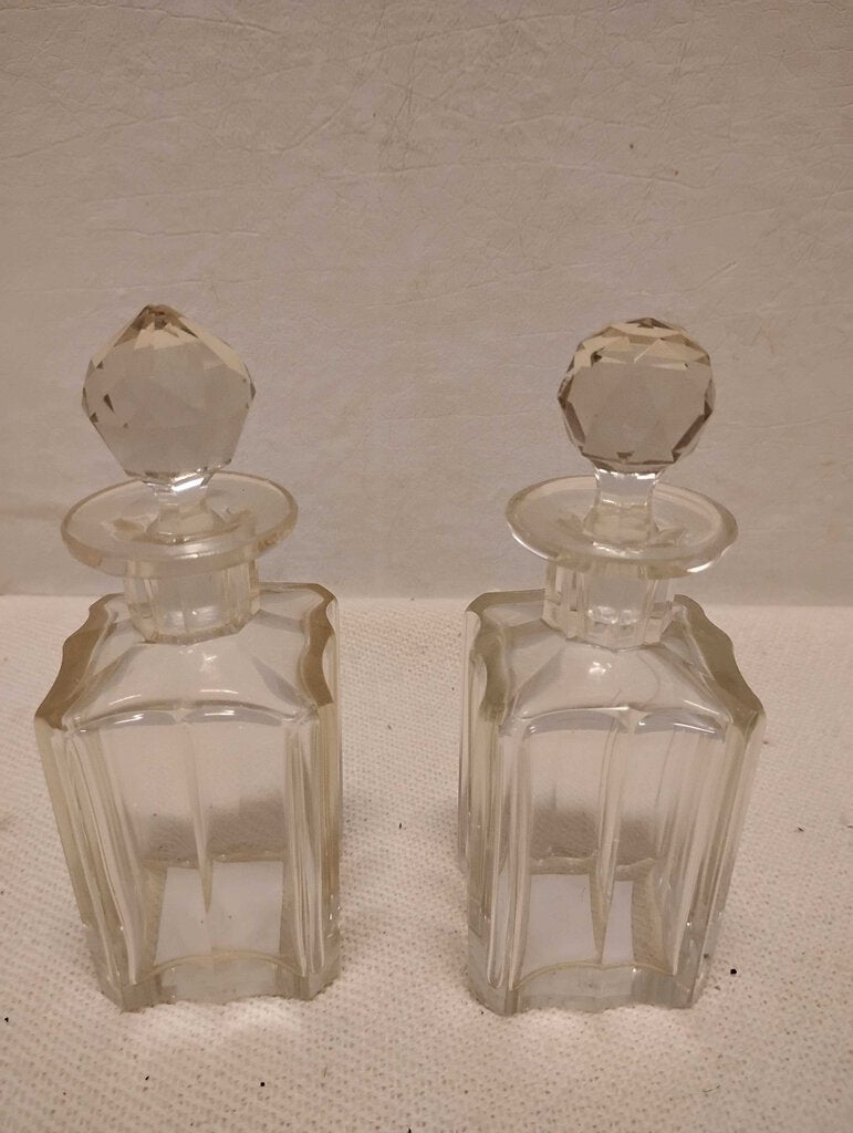 Vintage Clear Glass Perfume Bottle