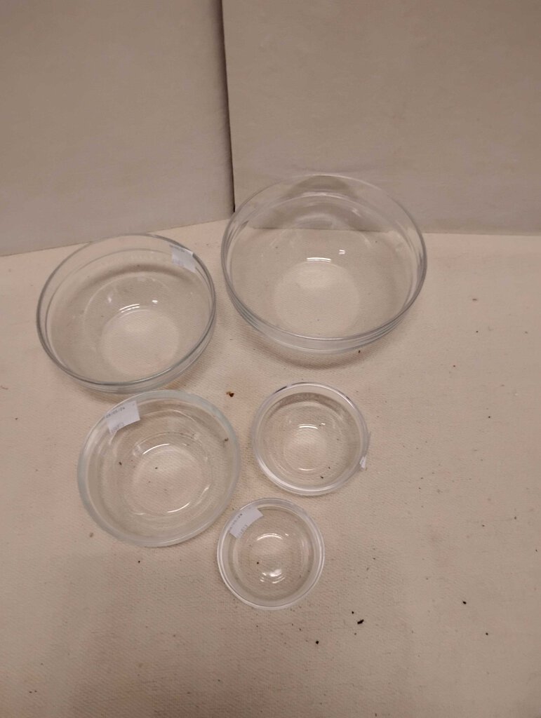 Arcoroc France Glass Mixing Bowl Set (5)