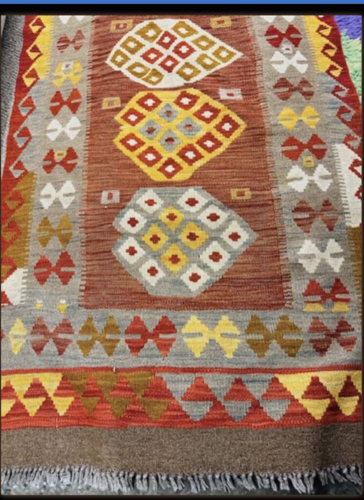 Turkish Multi Color Kilim Rug 7'.5 x 39