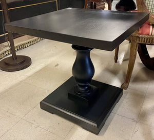 Restoration Hardware Black 17th C. Style Ministry Side Table