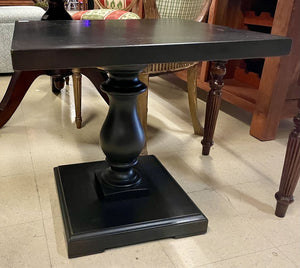 Restoration Hardware Black 17th C. Style Ministry Side Table