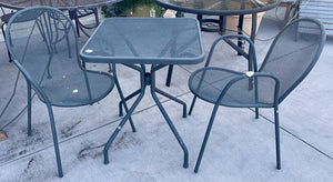 EMU Italy Steel Heavy Duty Arm Chairs w/ Cambi Table