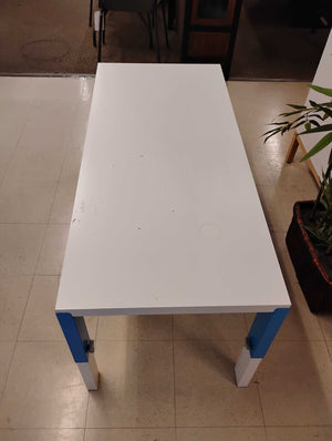 Adjustable Blue/White Table 51x23x24