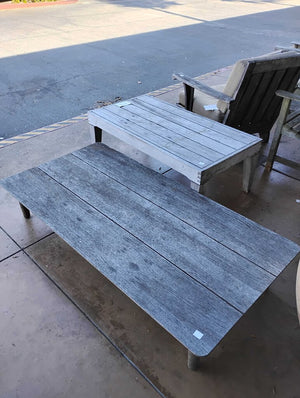 Design Within Reach Tessari Outdoor Teak Low Coffee Table 64x32x11 by Miss Daisy's Consignment & Auction House