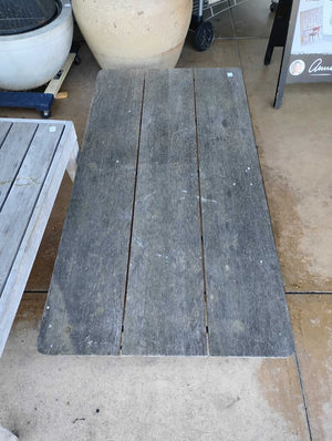 Design Within Reach Tessari Outdoor Teak Low Coffee Table 64x32x11 by Miss Daisy's Consignment & Auction House
