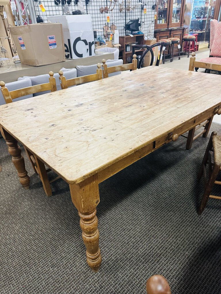 Pine Farmhouse Table 43x72x30