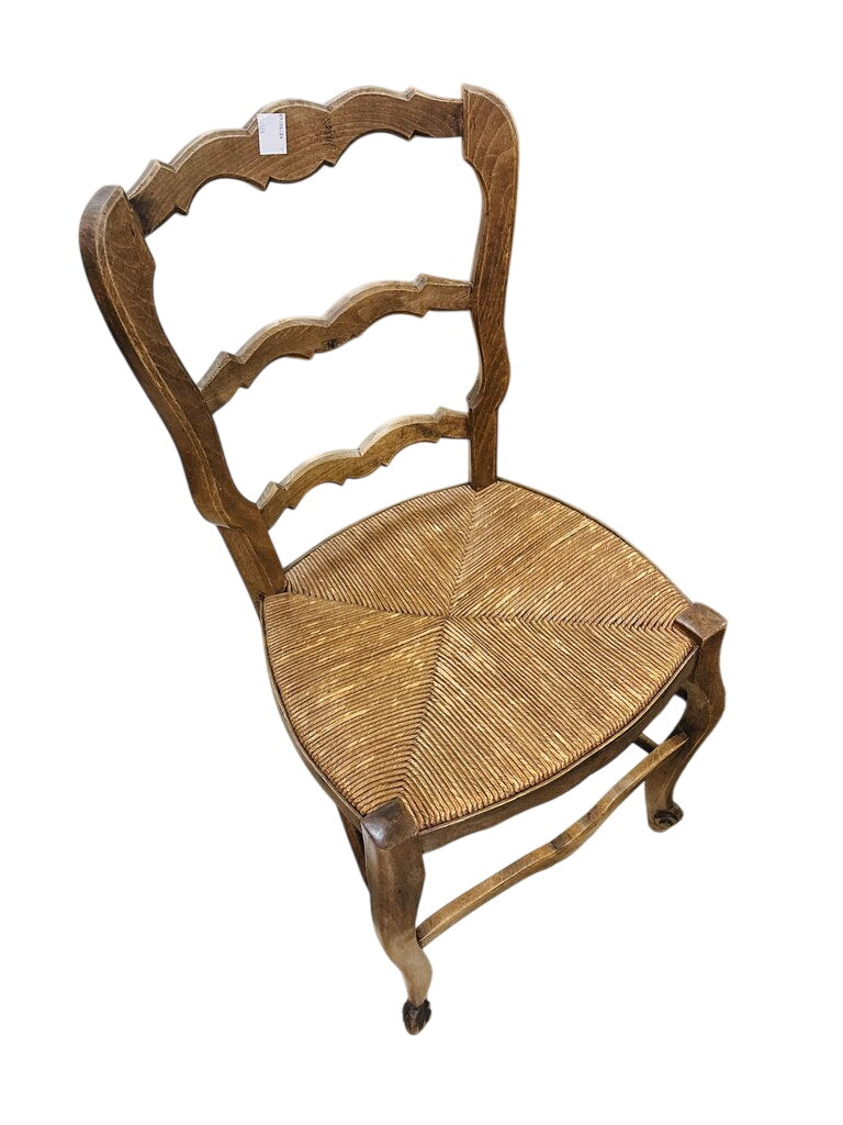 Vintage Rush Seat Chair by Miss Daisy's Consignment & Auction House