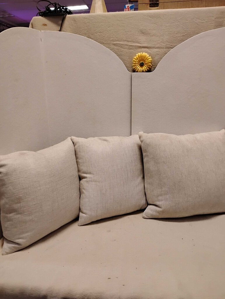 Beige Linen Pillow 18x18