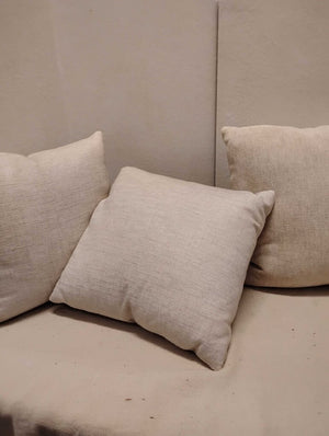 Beige Linen Pillow 18x18