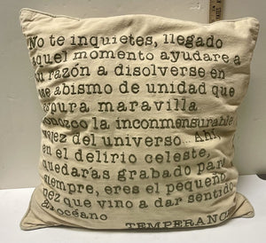 La Troupe Tienda Delux Handmade Temporance Pillow