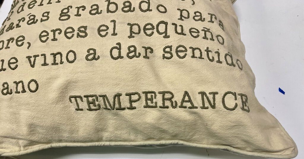 La Troupe Tienda Delux Handmade Temporance Pillow