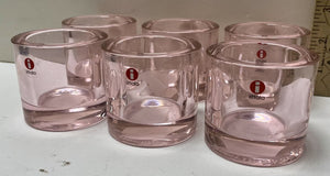 Iitala Marimekko Kivi Clear Candle Holder (Set of 6)