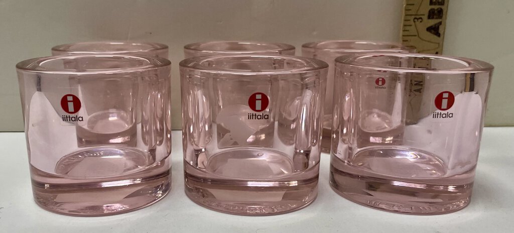 Iitala Marimekko Kivi Clear Candle Holder (Set of 6)