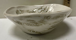 Pierre Le Fond Henna Hands Bowl Signed Bottom