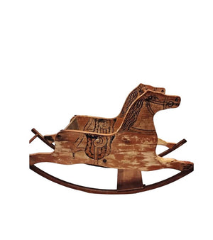 Antique Childrens Wooden Rocking Horse Seat