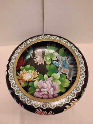 Chinese Floral Cloisonne Bowl 20 Diam by Miss Daisy's Consignment & Auction House