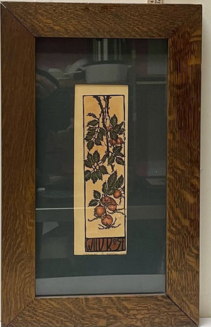 Kathleen West Wild Rose Woodblock Print #19/100 Signed