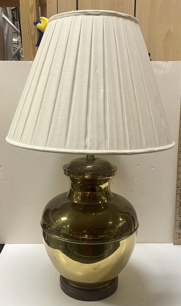 Vintage Brass Ginger Jar Style Table Lamp