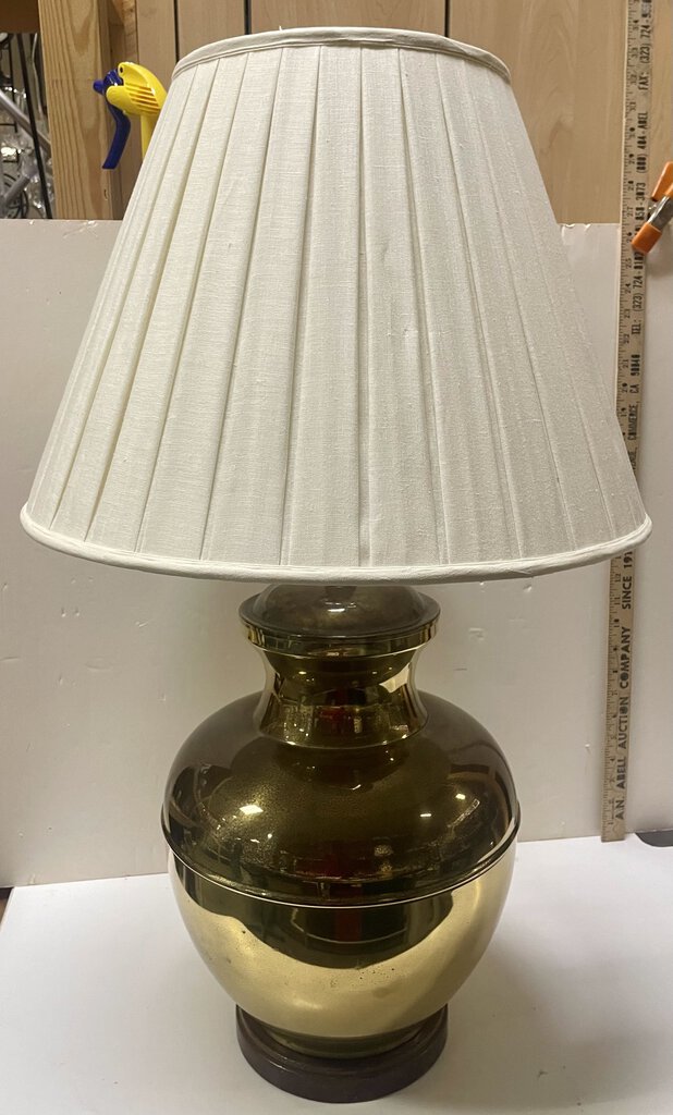 Vintage Brass Ginger Jar Style Table Lamp