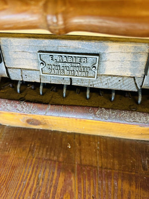 19th Century French E. Rabier Wool Carder