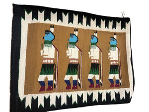 Mary Marshall Navajo Yeibechai Handwoven Rug 24.5 x 33