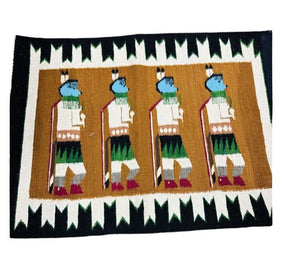 Mary Marshall Navajo Yeibechai Handwoven Rug 24.5 x 33